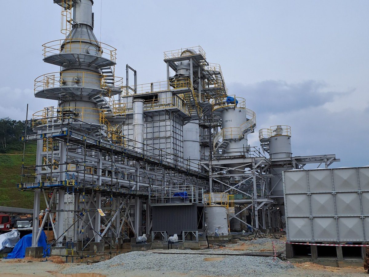 Waste incineration plant installation